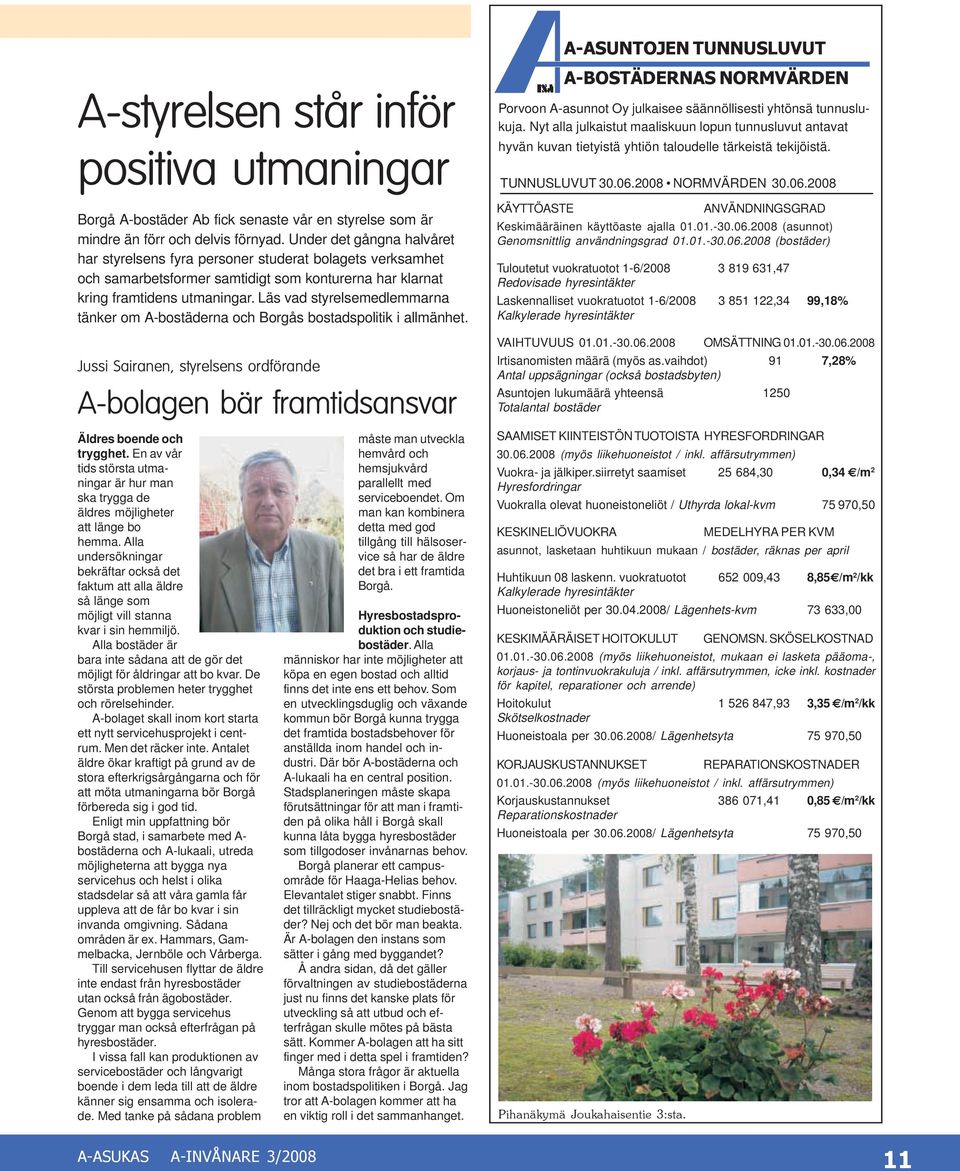 Läs vad styrelsemedlemmarna tänker om A-bostäderna och Borgås bostadspolitik i allmänhet.