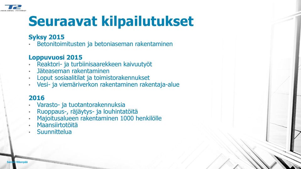 toimistorakennukset Vesi- ja viemäriverkon rakentaminen rakentaja-alue 2016 Varasto- ja