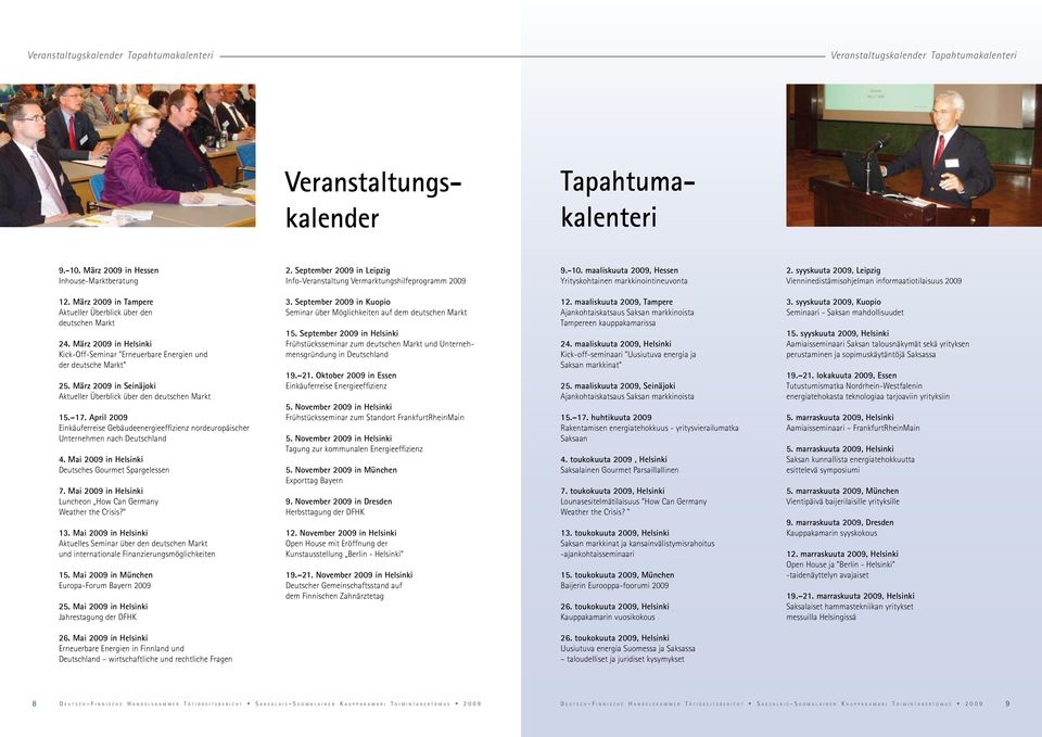 syyskuuta 2009, Leipzig Vienninedistämisohjelman informaatiotilaisuus 2009 12. März 2009 in Tampere Aktueller Überblick über den deutschen Markt 24.