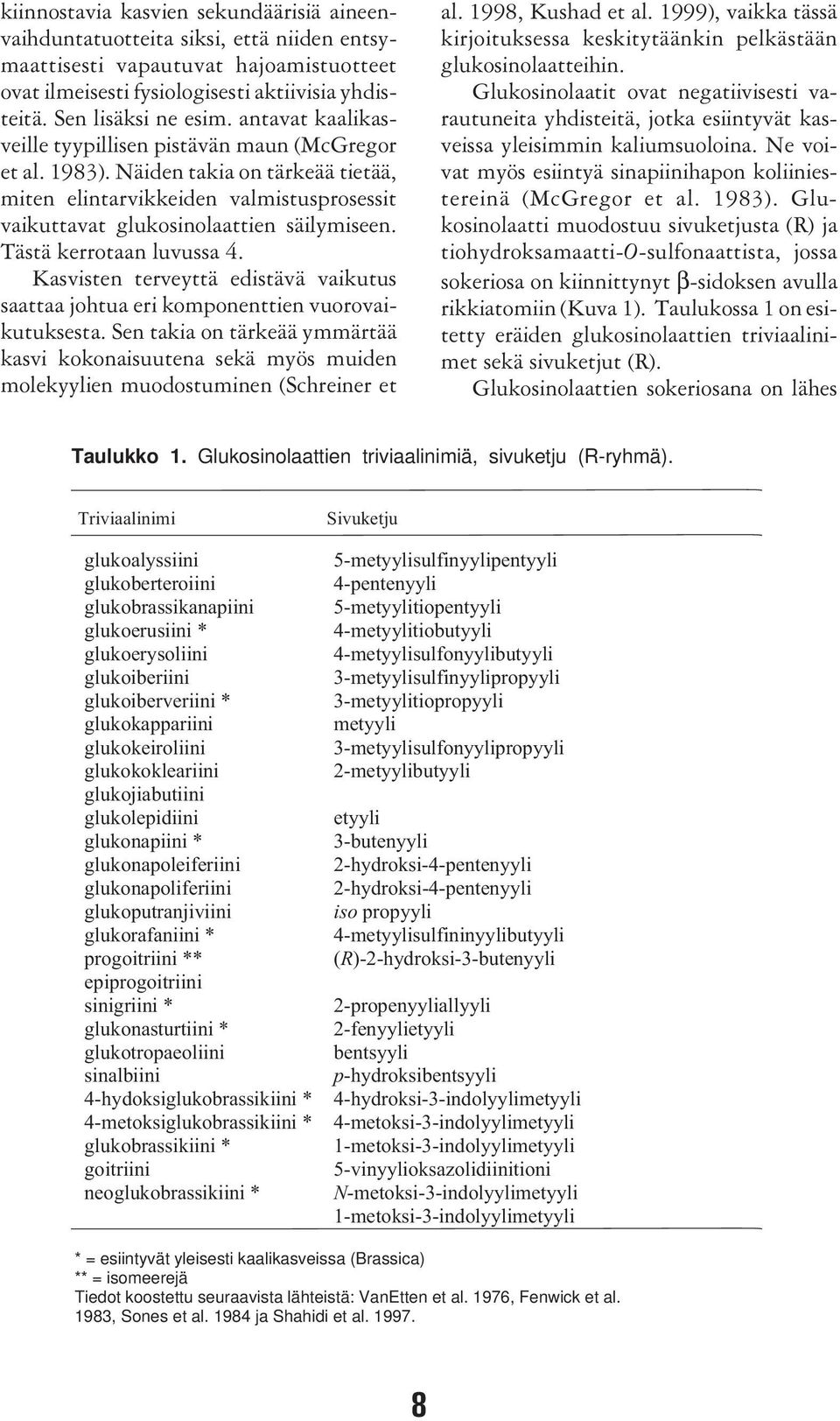 Tästä kerrotaan luvussa 4. Kasvisten terveyttä edistävä vaikutus saattaa johtua eri komponenttien vuorovaikutuksesta.