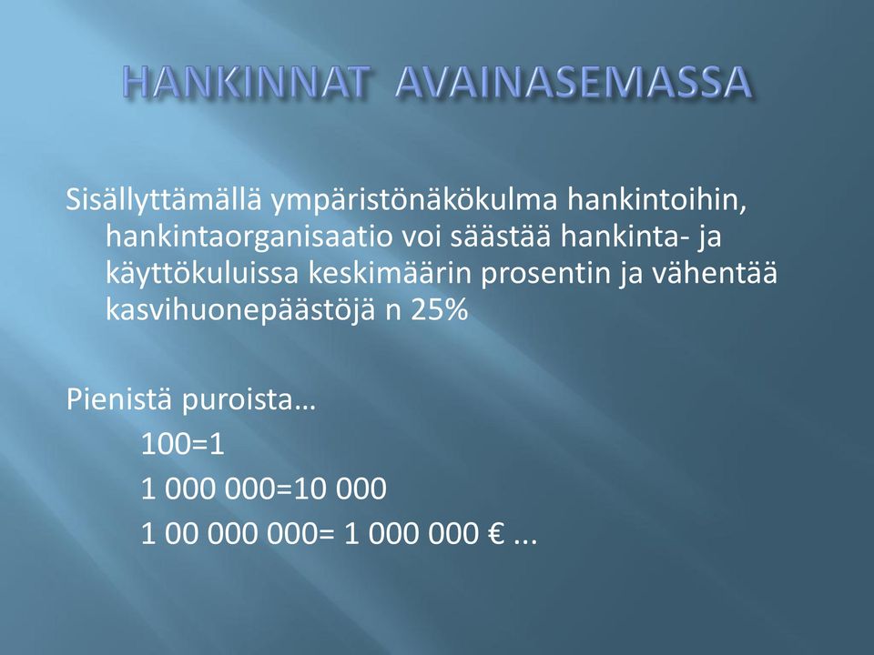 käyttökuluissa keskimäärin prosentin ja vähentää