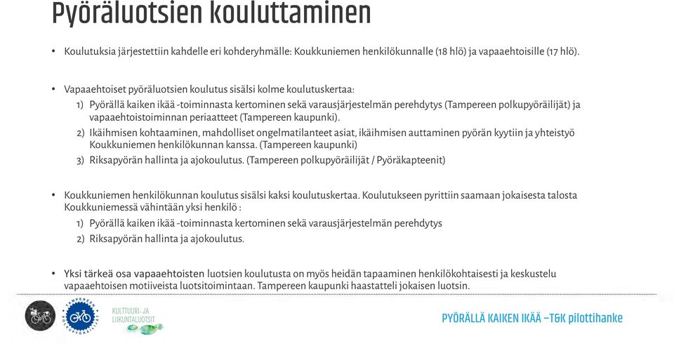 vapaaehtoistoiminnan periaatteet (Tampereen kaupunki).