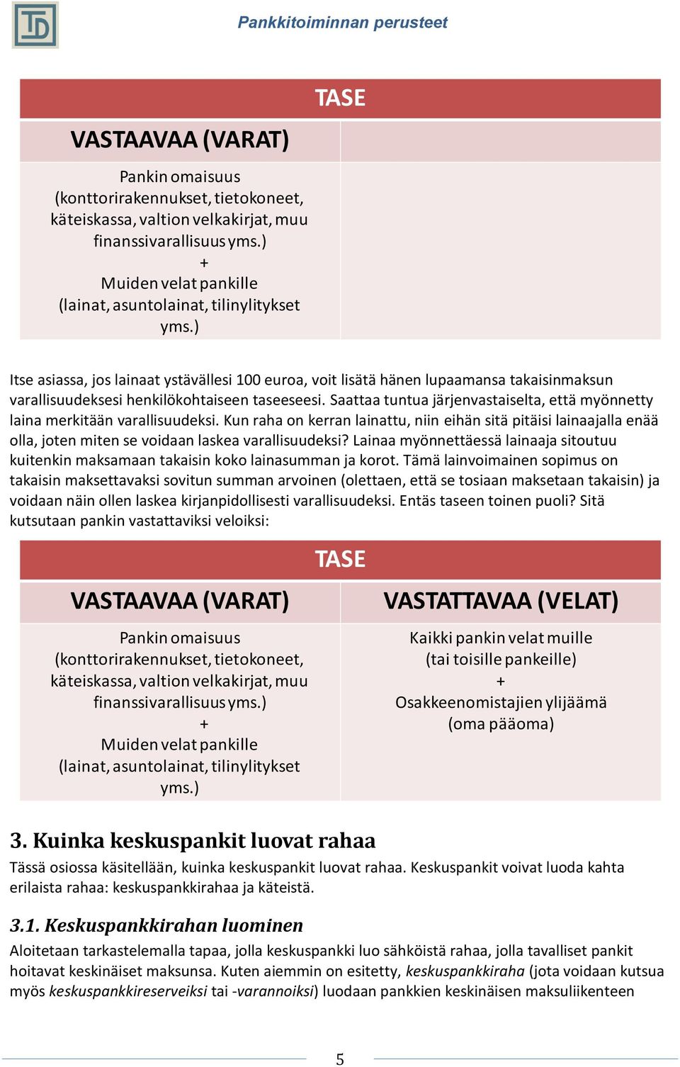 Saattaa tuntua järjenvastaiselta, että myönnetty laina merkitään varallisuudeksi.