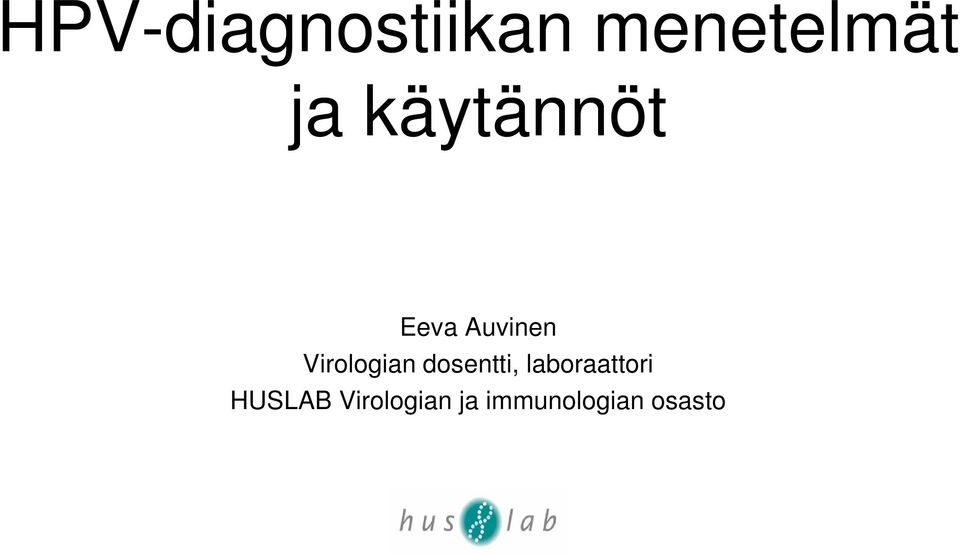 Virologian dosentti,