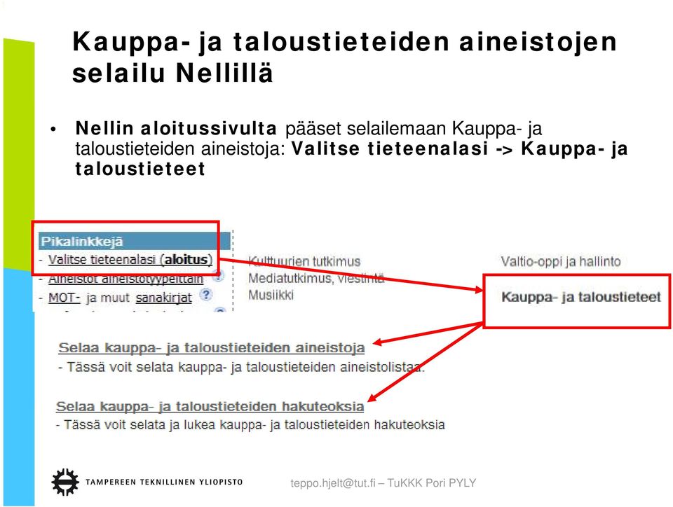 selailemaan Kauppa- ja taloustieteiden