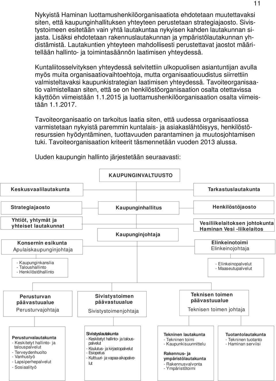 Lautakuntien yhteyteen mahdollisesti perustettavat jaostot määritellään hallinto- ja toimintasäännön laatimisen yhteydessä.