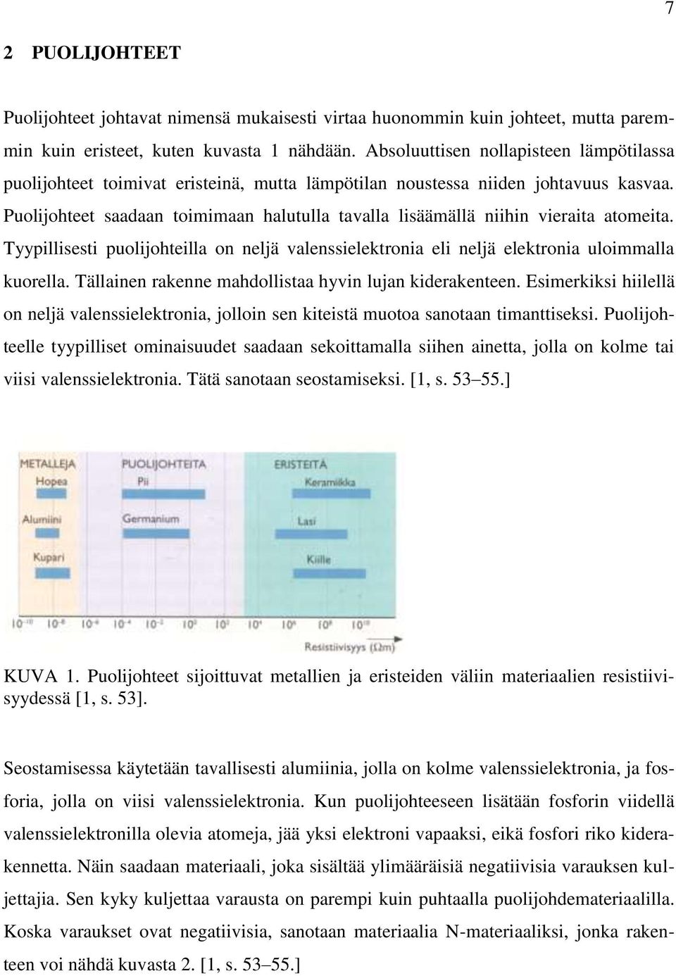 Puolijohteet saadaan toimimaan halutulla tavalla lisäämällä niihin vieraita atomeita. Tyypillisesti puolijohteilla on neljä valenssielektronia eli neljä elektronia uloimmalla kuorella.