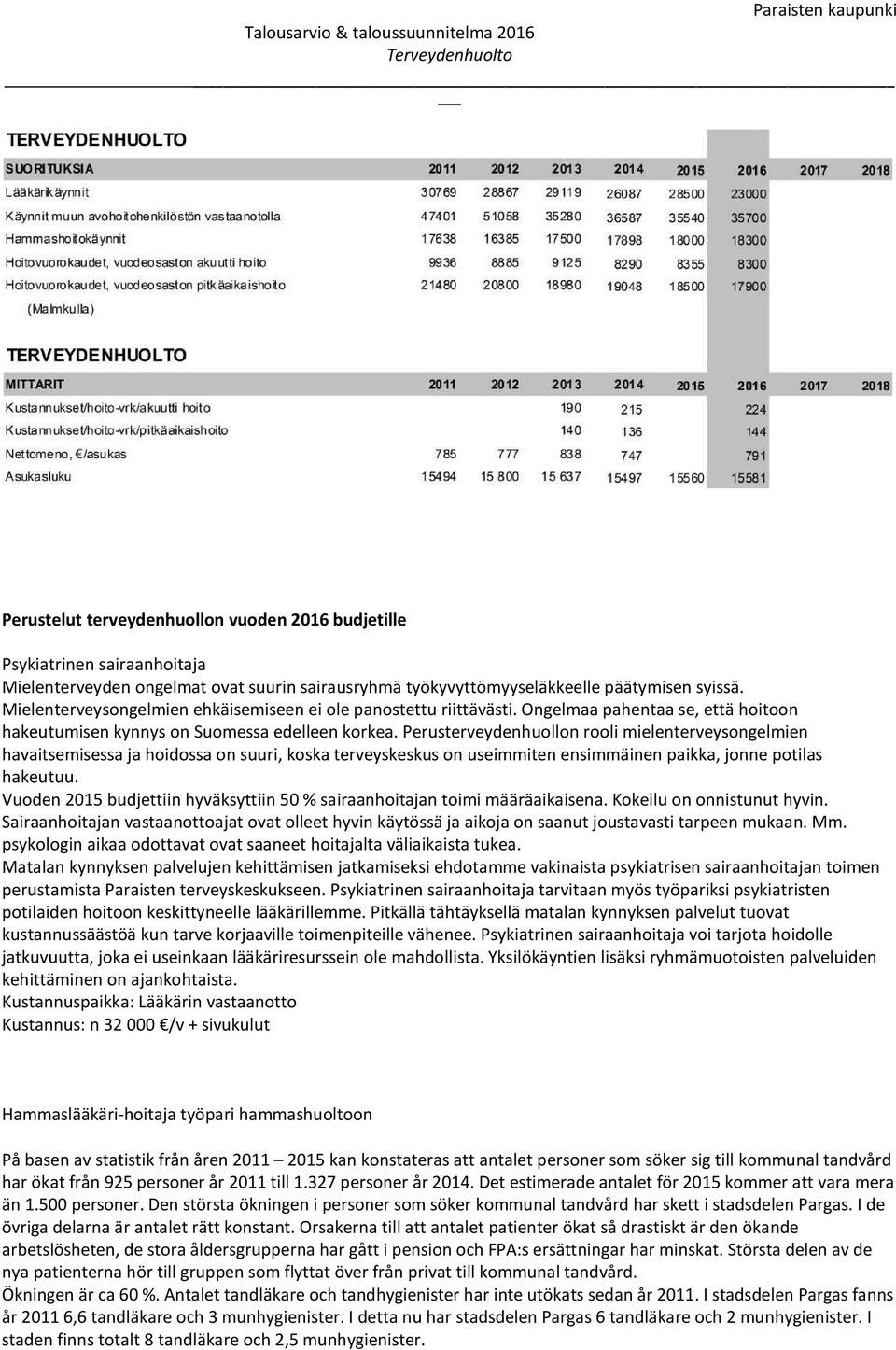 Perusterveydenhuollon rooli mielenterveysongelmien havaitsemisessa ja hoidossa on suuri, koska terveyskeskus on useimmiten ensimmäinen paikka, jonne potilas hakeutuu.