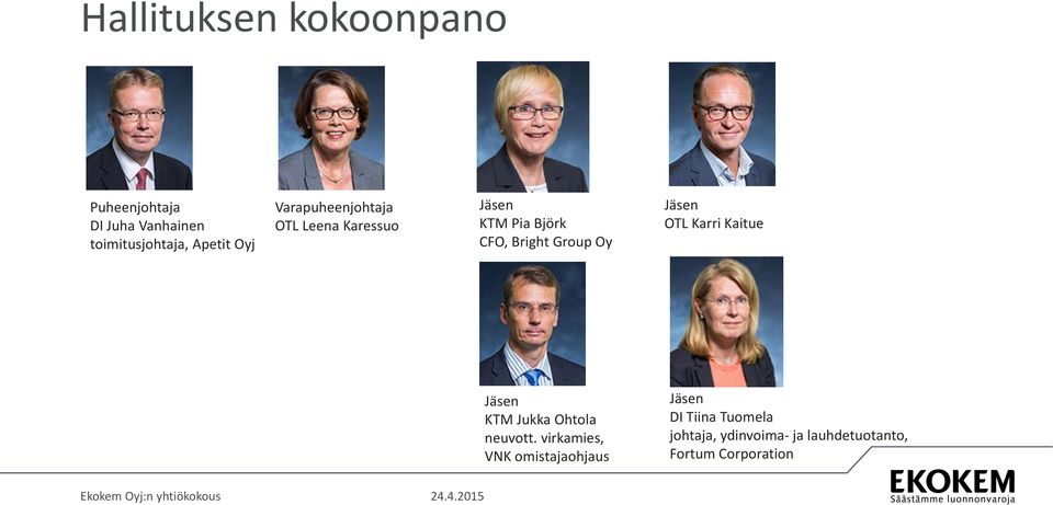 Jäsen OTL Karri Kaitue Jäsen KTM Jukka Ohtola neuvott.