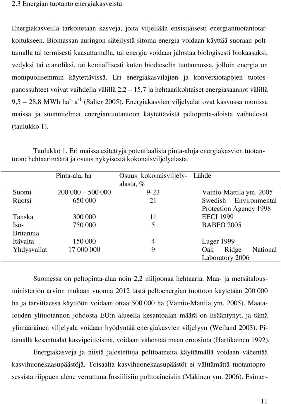 kemiallisesti kuten biodieselin tuotannossa, jolloin energia on monipuolisemmin käytettävissä.