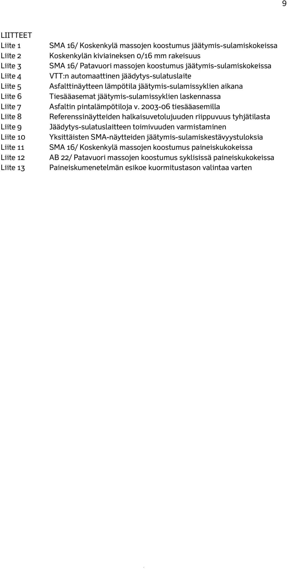 Tiesääasemat jäätymis-sulamissyklien laskennassa Asfaltin pintalämpötiloja v.