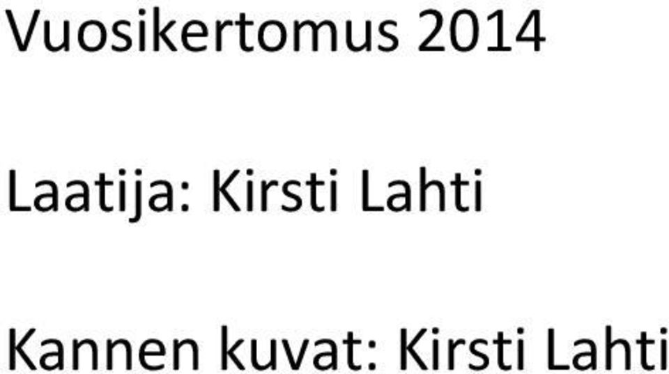 Kirsti Lahti