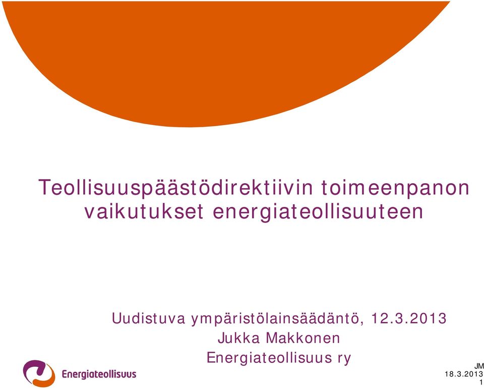 energiateollisuuteen Uudistuva