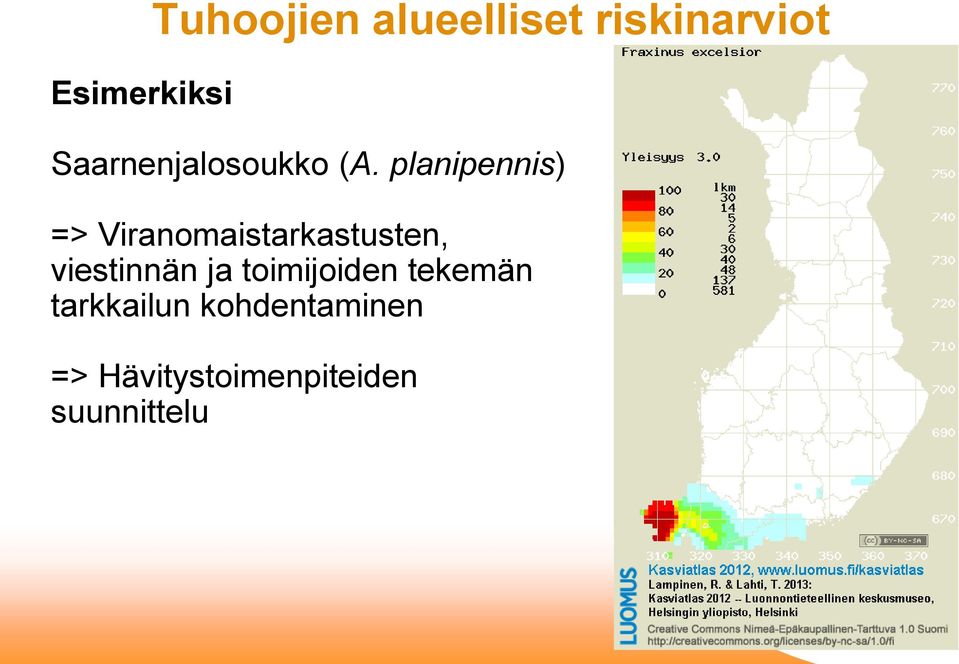 planipennis) => Viranomaistarkastusten, viestinnän