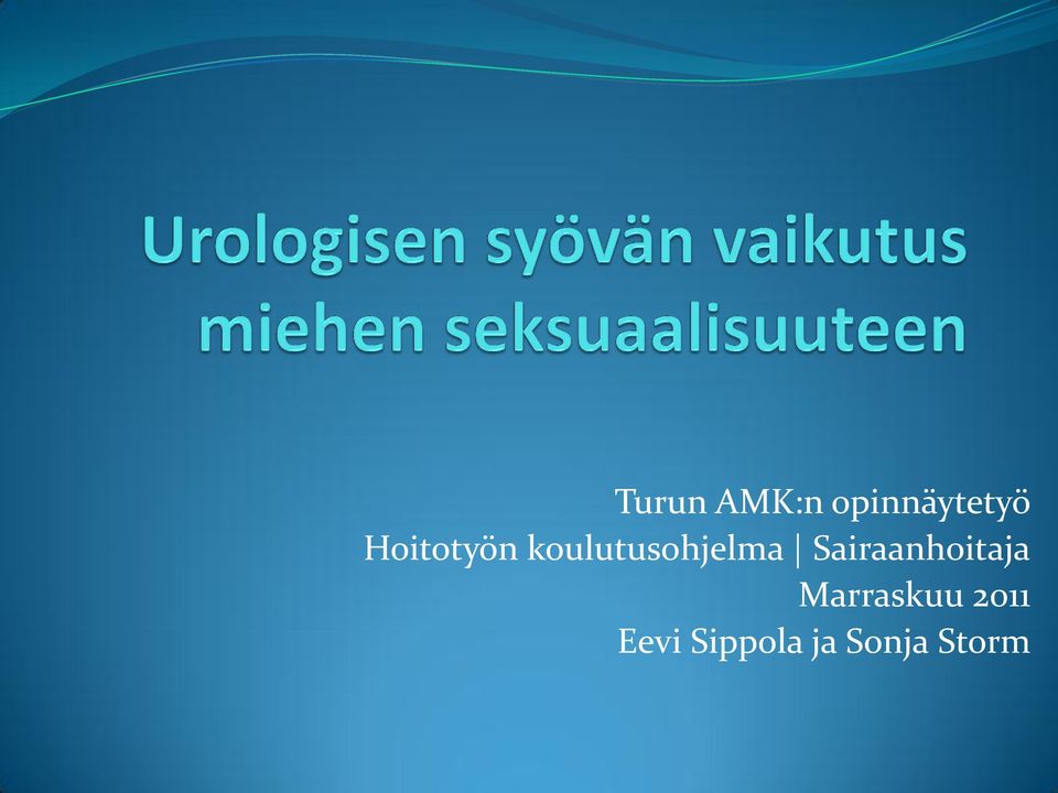 Sairaanhoitaja Marraskuu