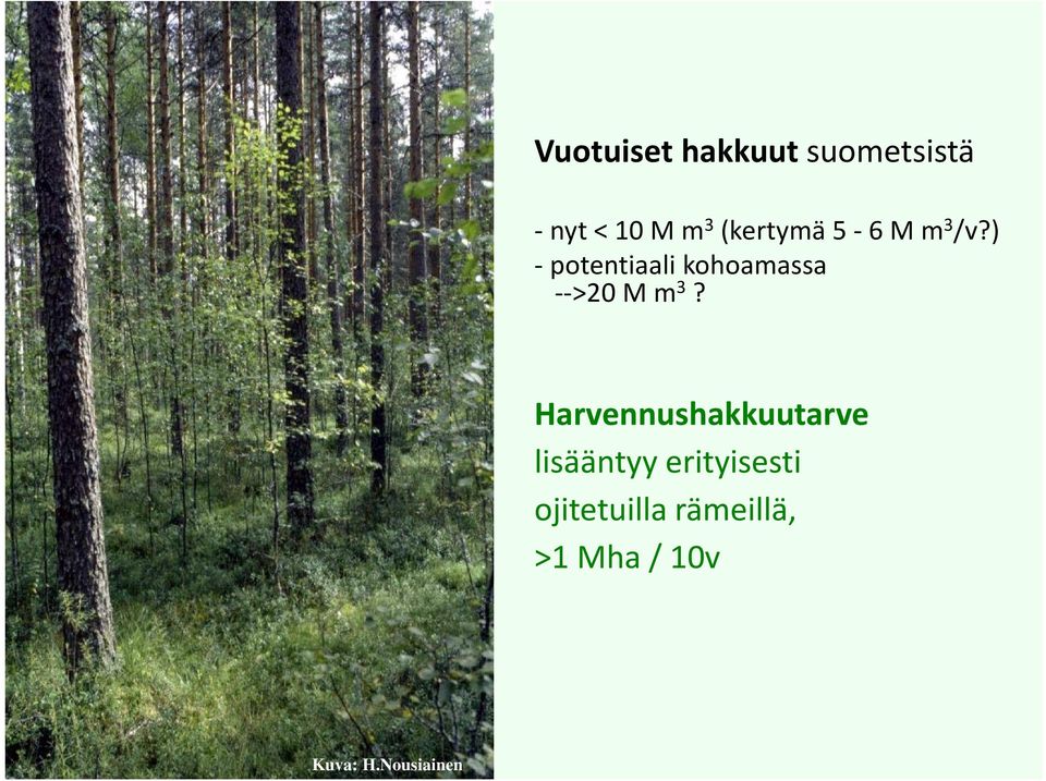 ) - potentiaali kohoamassa -->20 M m3?