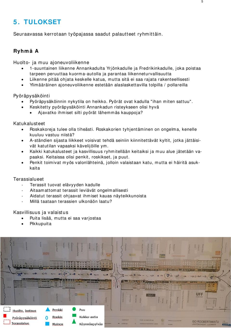 pitää ohjata keskelle katua, mutta sitä ei saa rajata rakenteellisesti Ylimääräinen ajoneuvoliikenne estetään alaslaskettavilla tolpilla / pollareilla Pyöräpysäköinti Pyöräpysäköinnin nykytila on