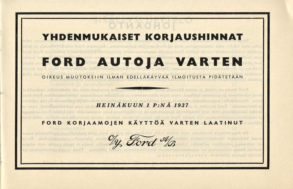 ILMOITUSTA PIDÄTETÄÄN HEINÄKUUN 1 P:NÄ 1937