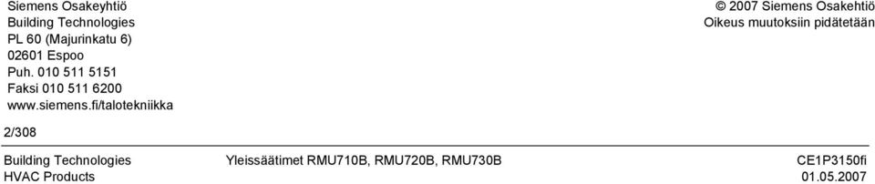 010 511 5151 Faksi 010 511 6200 www.siemens.