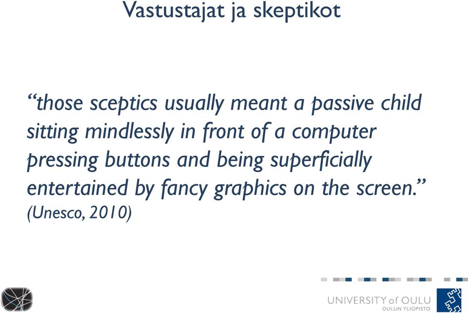 a computer pressing buttons and being superficially