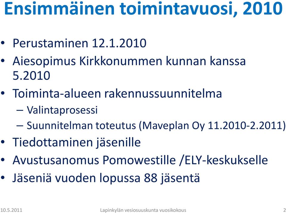 toteutus (MaveplanOy 11.2010-2.