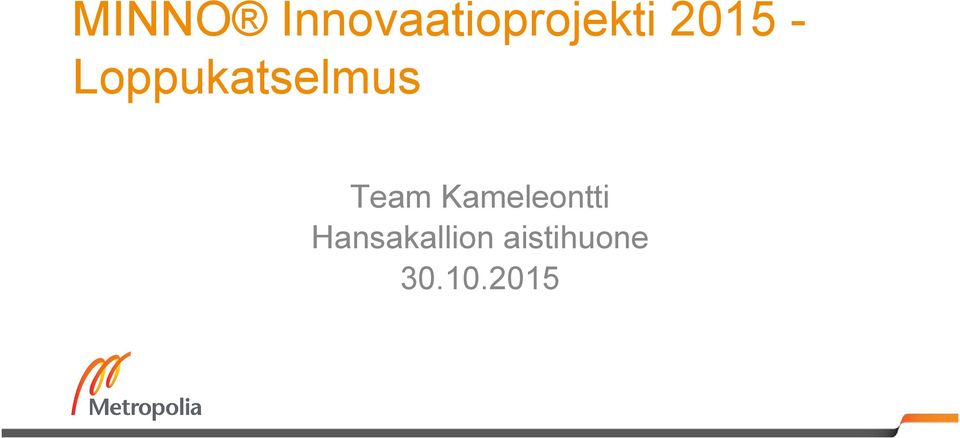 Loppukatselmus Team