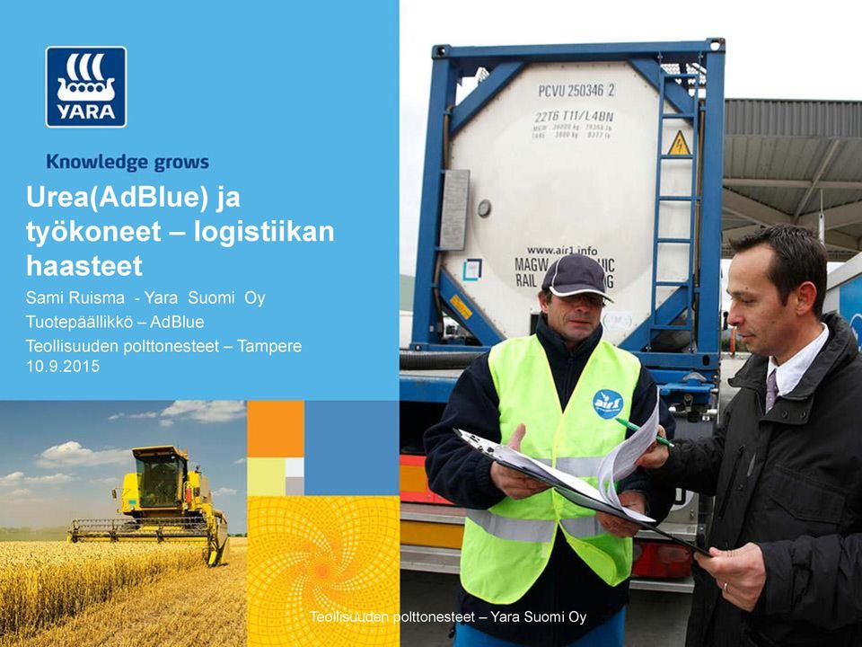 Yara Suomi Oy Tuotepäällikkö AdBlue