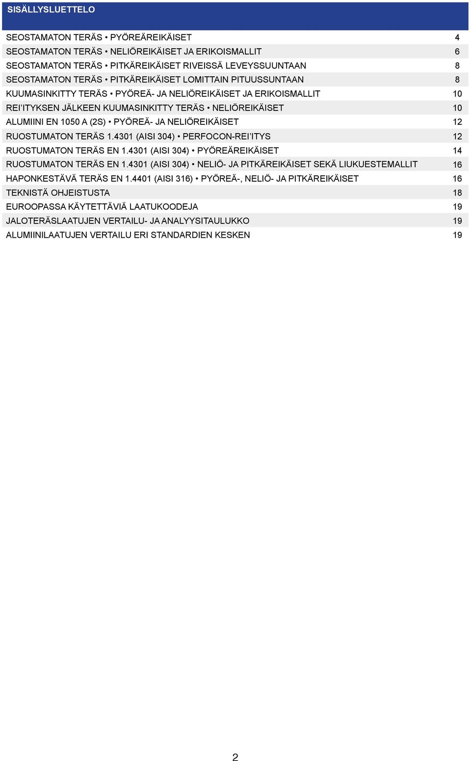 x eikäala: pit. x vahv. mm: Paino kg/kpl: Malli no: eikäala: Paino kg/kpl: 4 Lev. 0,5 SEOSTAMATON x pit. X x vahv.