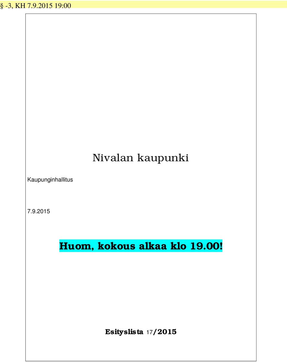 Kaupunginhallitus 7.9.