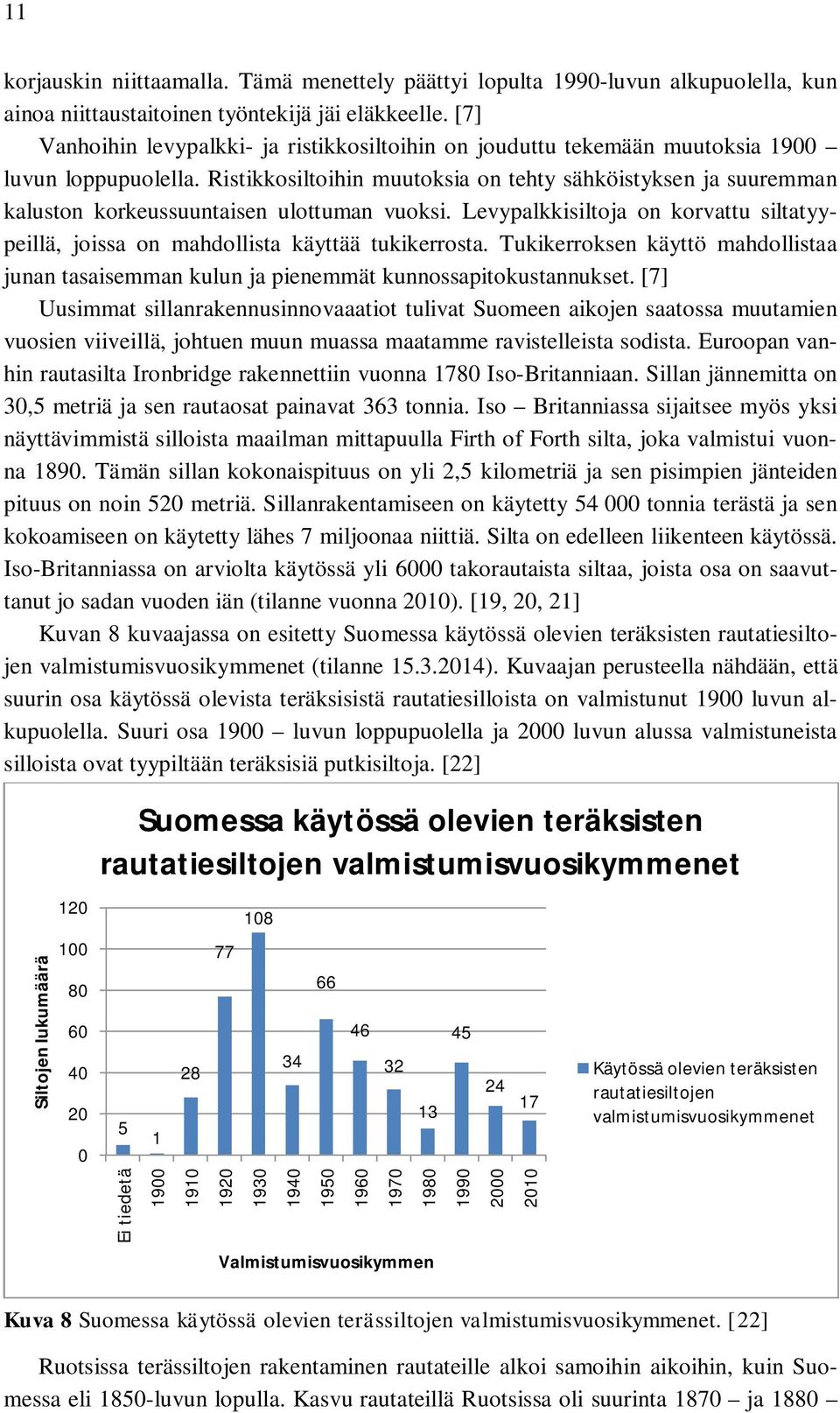 Ristikkosiltoihin muutoksia on tehty sähköistyksen ja suuremman kaluston korkeussuuntaisen ulottuman vuoksi. Levypalkkisiltoja on korvattu siltatyypeillä, joissa on mahdollista käyttää tukikerrosta.