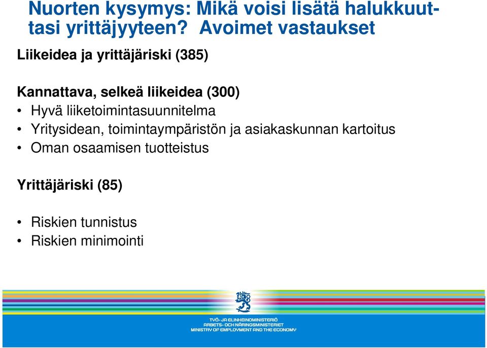 (300) Hyvä liiketoimintasuunnitelma Yritysidean, toimintaympäristön ja