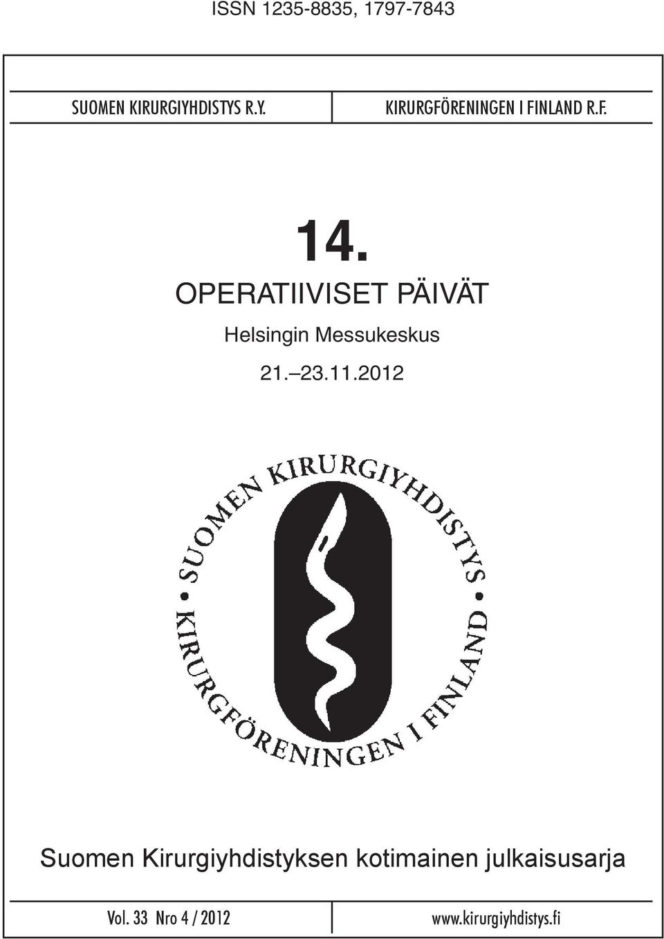 OPERATIIVISET PÄIVÄT Helsingin Messukeskus 21. 23.11.