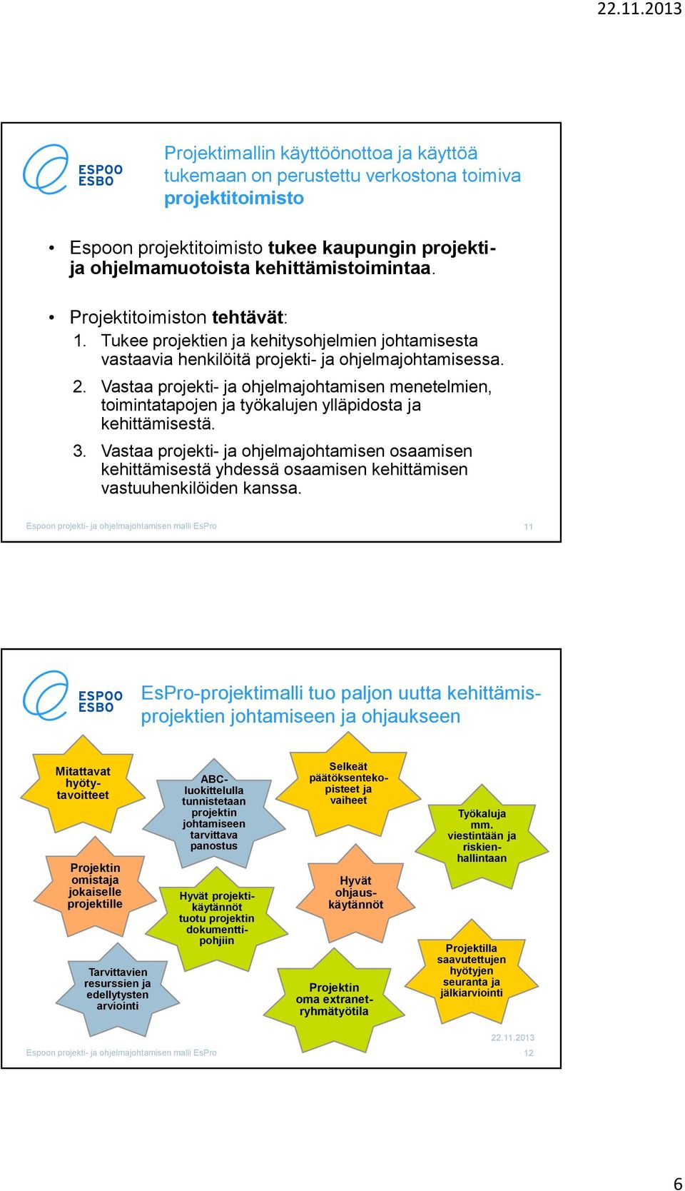 Vastaa projekti- ja ohjelmajohtamisen menetelmien, toimintatapojen ja työkalujen ylläpidosta ja kehittämisestä. 3.