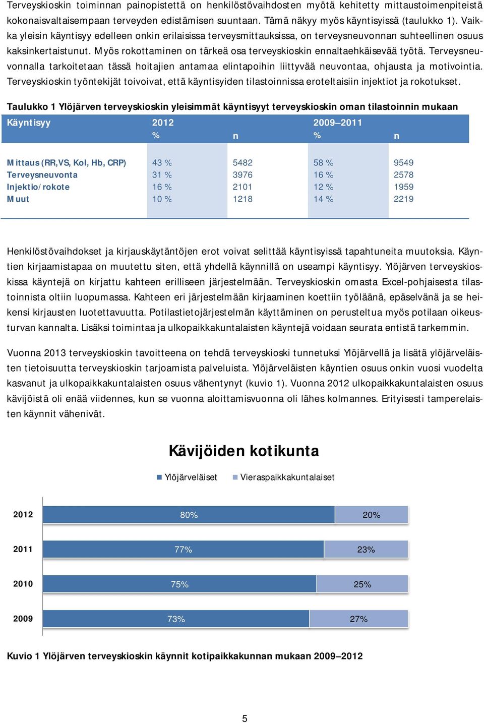 Myös rokottaminen on tärkeä osa terveyskioskin ennaltaehkäisevää työtä. Terveysneuvonnalla tarkoitetaan tässä hoitajien antamaa elintapoihin liittyvää neuvontaa, ohjausta ja motivointia.