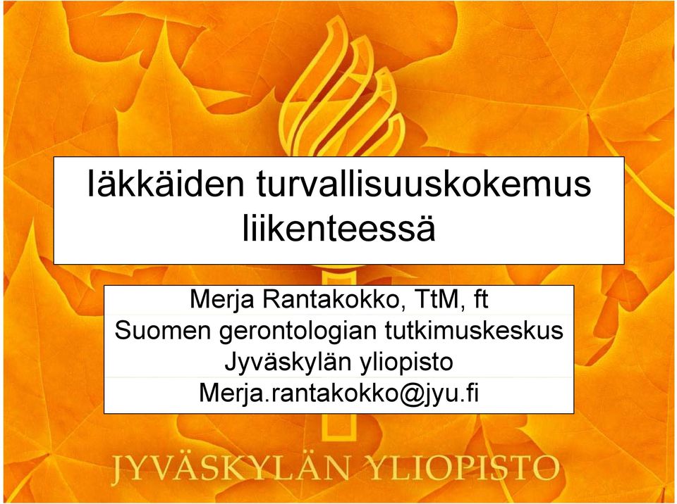 ft Suomen gerontologian
