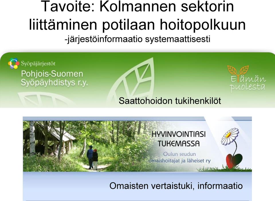 -järjestöinformaatio systemaattisesti