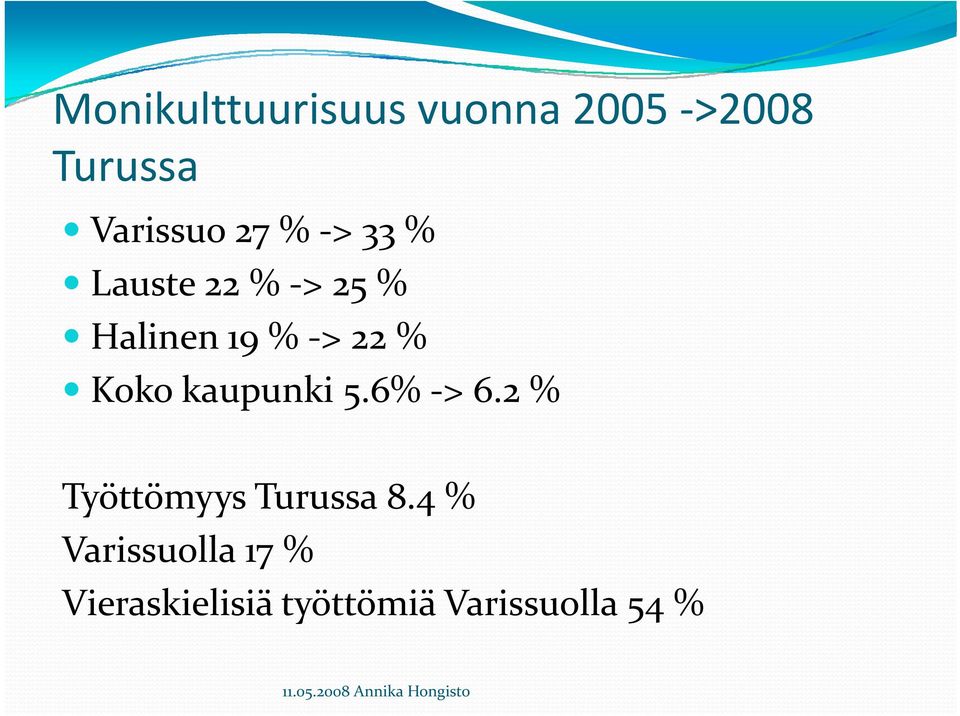 6% > 6.2 % Työttömyys Turussa 8.