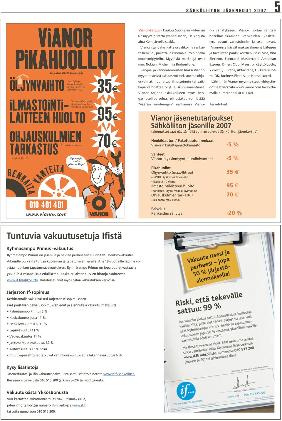 säätö max 15 min. Kysy myös muita pikahuoltoja! 35 95 70 Vianor-ketjuun kuuluu Suomessa yhteensä 67 myyntipistettä ympäri maan, Helsingistä aina Kemijärvelle saakka.