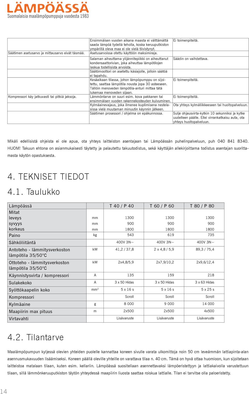 Salaman aiheuttama ylijännitepiikki on aiheuttanut kondensaattorivian, joka aiheuttaa lämpötilojen laskua todellisista arvoista. Säätömoottori on asetettu käsiajolle, jolloin säätöä ei tapahdu.