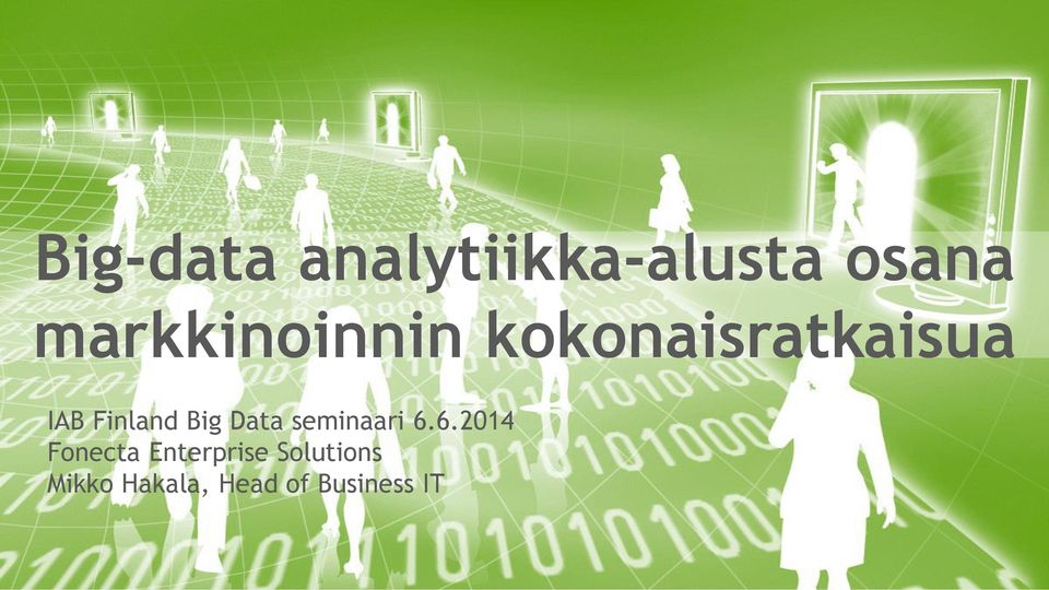 Finland Big Data seminaari 6.