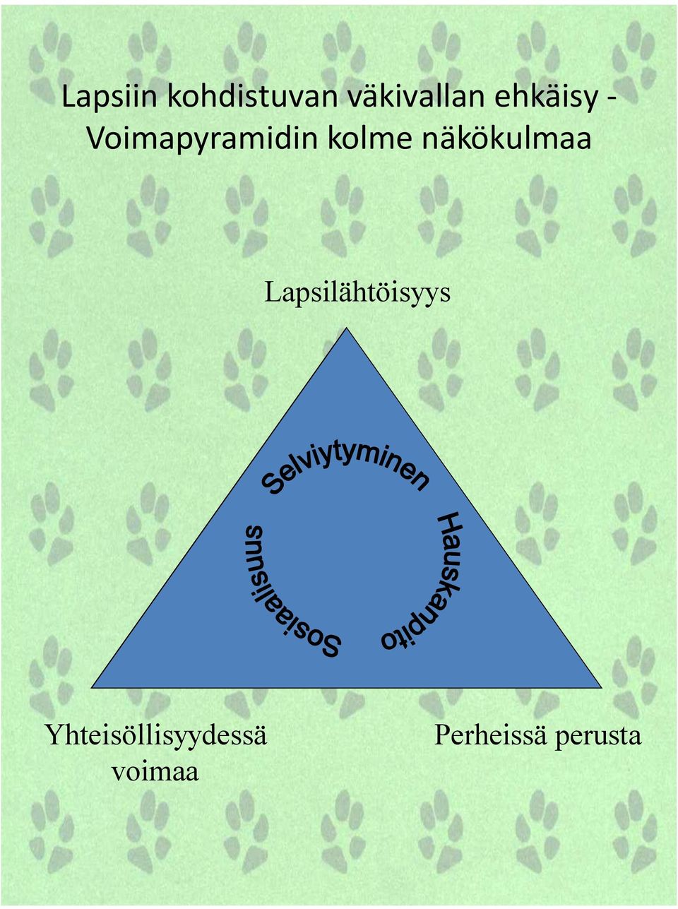 näkökulmaa Lapsilähtöisyys