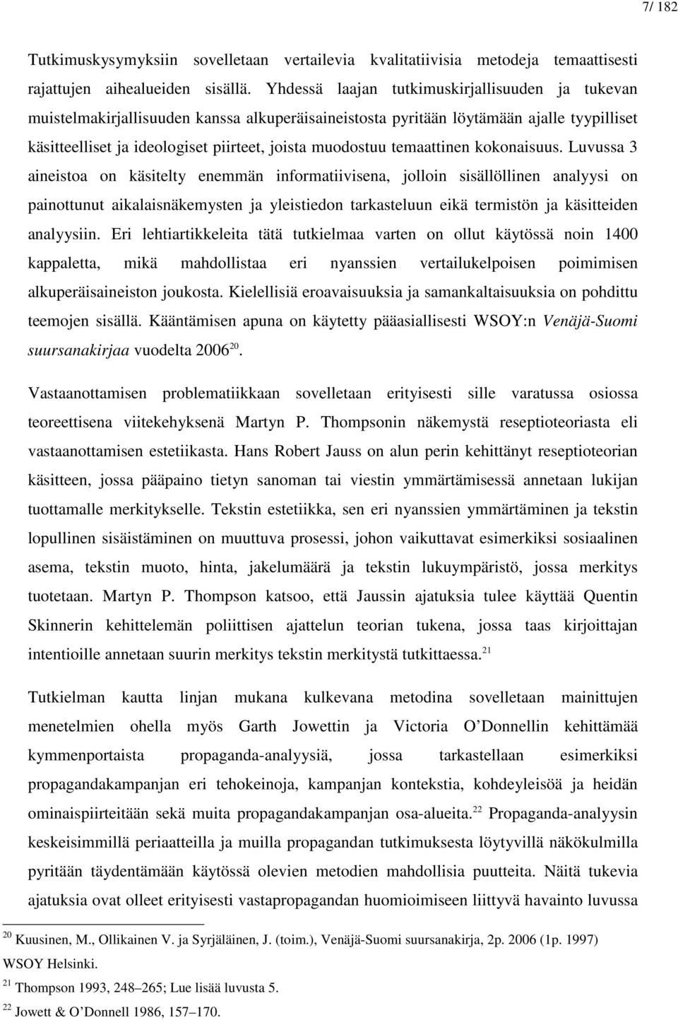 temaattinen kokonaisuus.
