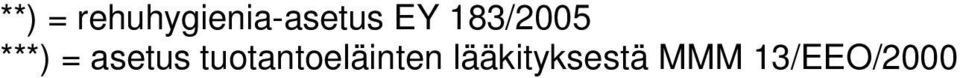 183/2005 * asetus