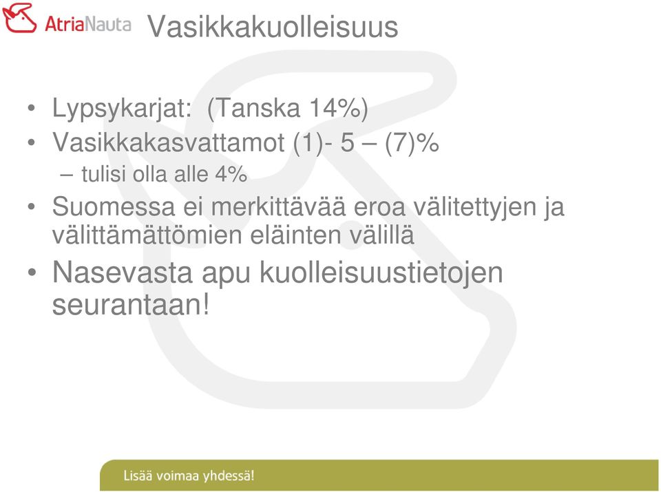 Suomessa ei merkittävää eroa välitettyjen ja