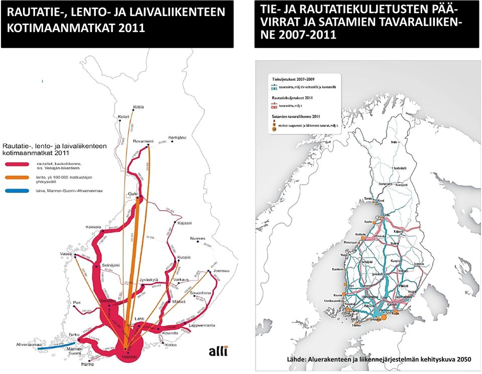 PÄÄ- VIRRAT JA SATAMIEN TAVARALIIKEN- NE