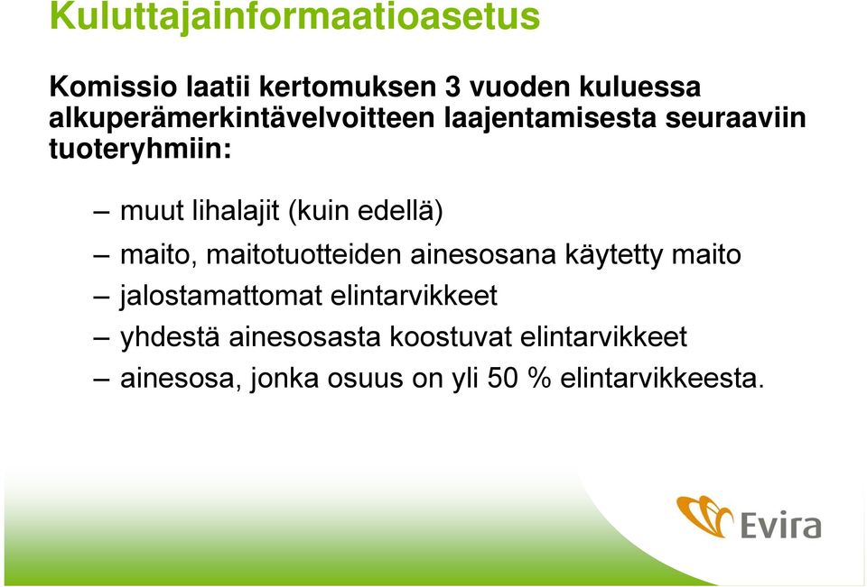 (kuin edellä) maito, maitotuotteiden ainesosana käytetty maito jalostamattomat