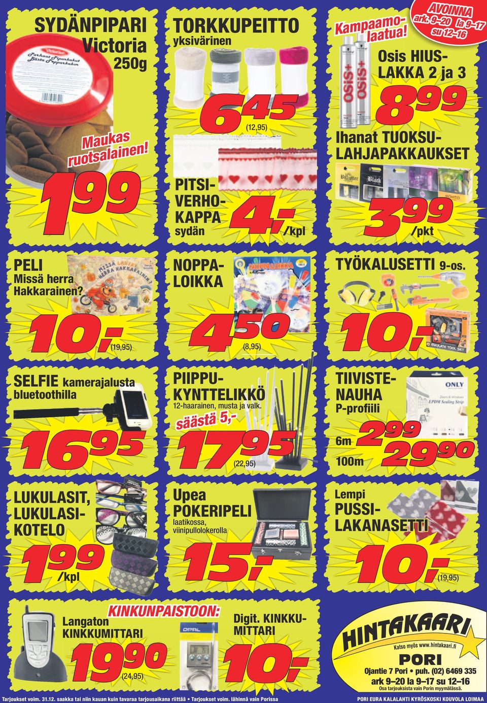 NOPPALOIKKA 50 4 (8,) PIIPPUKYNTTELIKKÖ 12-haarainen, musta ja valk.