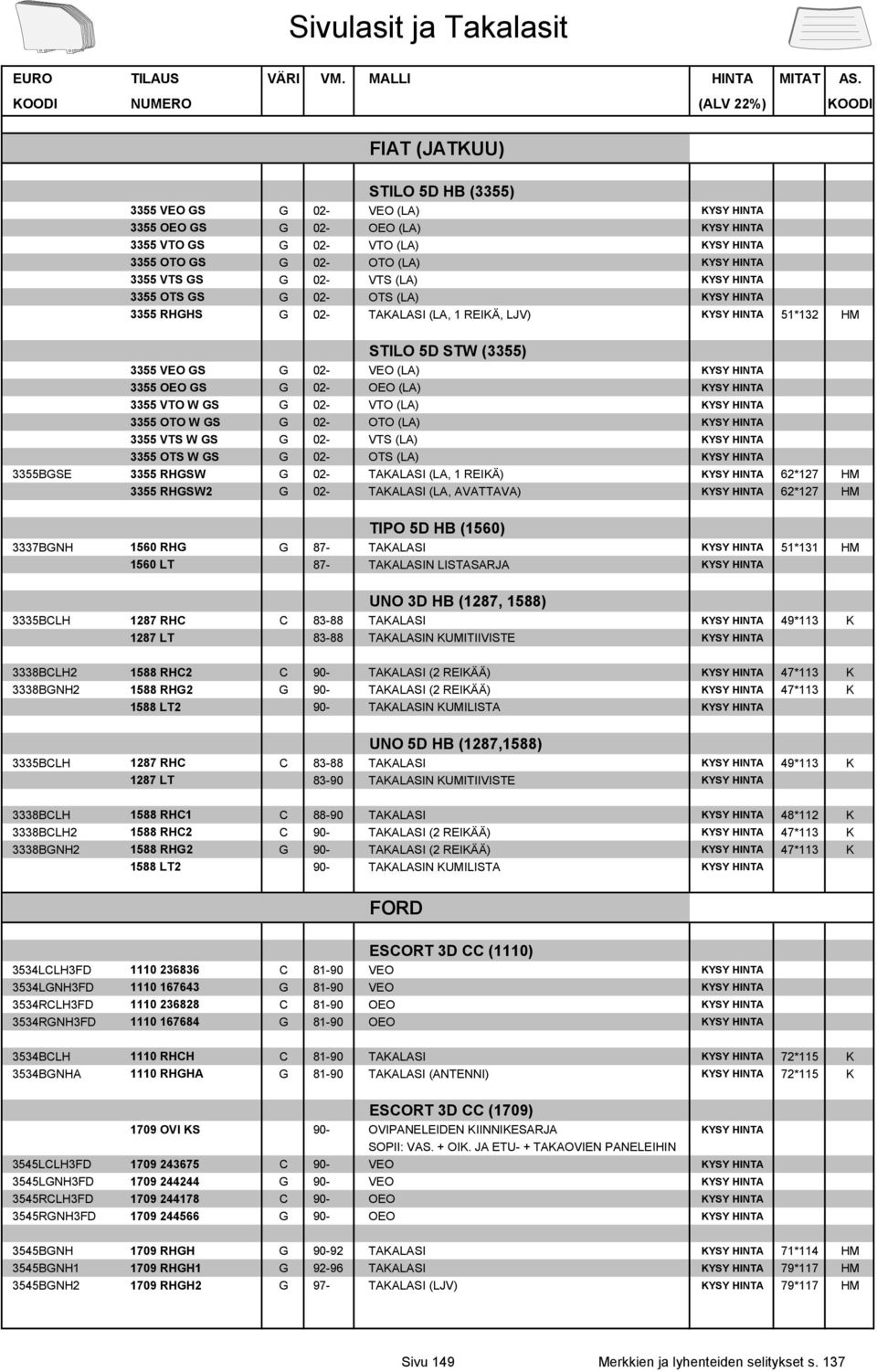 02- OEO (LA) KYSY HINTA 3355 VTO W GS G 02- VTO (LA) KYSY HINTA 3355 OTO W GS G 02- OTO (LA) KYSY HINTA 3355 VTS W GS G 02- VTS (LA) KYSY HINTA 3355 OTS W GS G 02- OTS (LA) KYSY HINTA 3355BGSE 3355