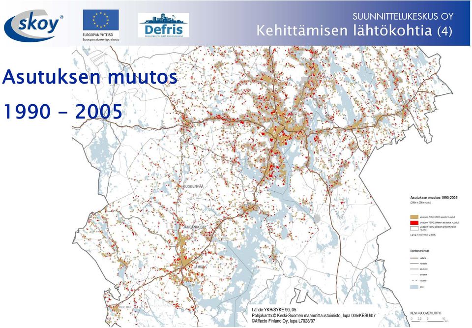 Pohjakartta: Keski-Suomen