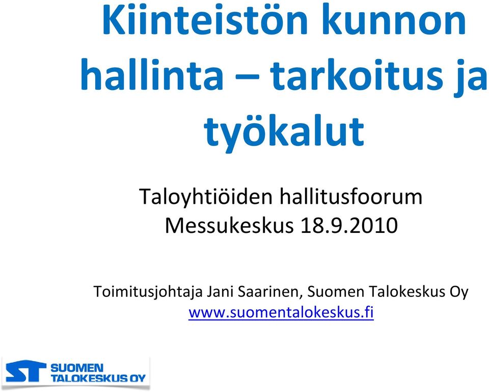 Messukeskus 18.9.